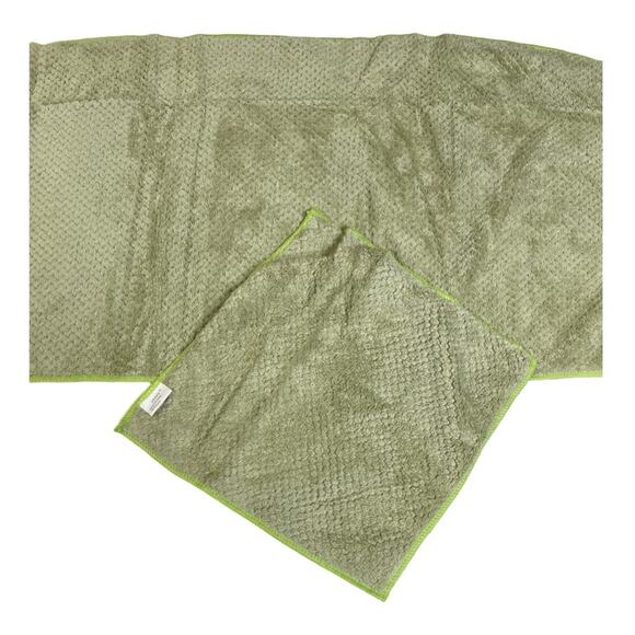 NWOT Bath sheets Quick dry, highly absorbent, microfiber, six towels, sage green - Picture 1 of 8